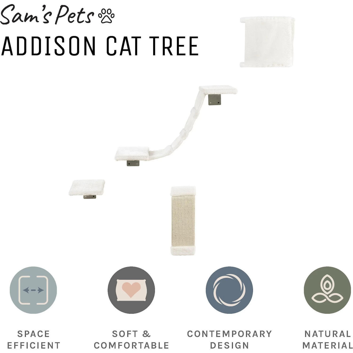 Sam's Pets Addison Wall Climber Cat Tree 5 Sam's Pets Addison Wall Climber Cat Tree - Image 3