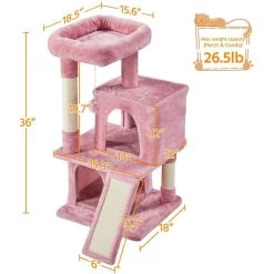 Yaheetech 3 Tiers 36-in Plush Cat Tower With Double Cat Condo 13 Yaheetech 3 Tiers 36-in Plush Cat Tower With Double Cat Condo -Pet Cat Supplies Store 373197 PT2. AC SS1800 V1680630201