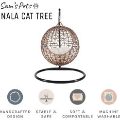 Sam's Pets Nala Hanging Egg Cat Condo -Pet Cat Supplies Store 373517 PT5. AC SS1800 V1647640659