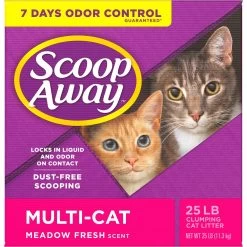 Scoop Away Multi-Cat Meadow Fresh Scented Clumping Clay Cat Litter 17 Scoop Away Multi-Cat Meadow Fresh Scented Clumping Clay Cat Litter -Pet Cat Supplies Store 49010 PT6. AC SS1800 V1694455148