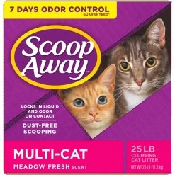 Scoop Away Multi-Cat Meadow Fresh Scented Clumping Clay Cat Litter 18 Scoop Away Multi-Cat Meadow Fresh Scented Clumping Clay Cat Litter -Pet Cat Supplies Store 49010 PT7. AC SS1800 V1584460321