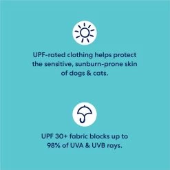 Frisco Blue Ocean Waves 30 + UPF Dog & Cat Beach Cap -Pet Cat Supplies Store 556182 PT2. AC SS1800 V1676321980