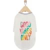 Frisco Good Vibes Only Dog & Cat T-Shirt -Pet Cat Supplies Store 608518 MAIN. AC SS1800 V1676644420