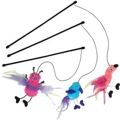 KONG Active Feather Teaser Cat Toy, Color Varies -Pet Cat Supplies Store 66578 PT5. AC SS1800 V1603164987