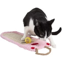 Pet Life Eco-Natural Sisal & Jute Hanging Carpet Kitty Cat Scratcher Lounge & Toy -Pet Cat Supplies Store 667654 PT1. AC SS1800 V1665608537