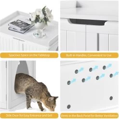 Yaheetech Litter Box Furniture Cat House 16 Yaheetech Litter Box Furniture Cat House -Pet Cat Supplies Store 677238 PT6. AC SS1800 V1687373959
