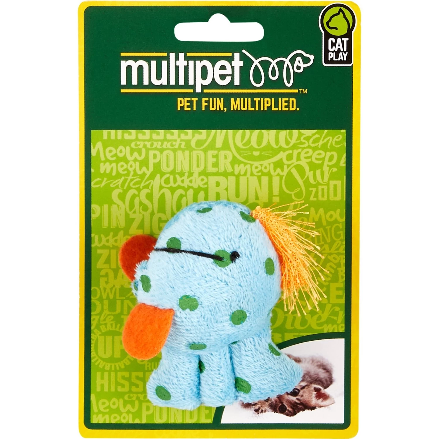 Multipet Look Who's Talking Fish Plush Cat Toy With Catnip 4 Multipet Look Who's Talking Fish Plush Cat Toy With Catnip - Image 2