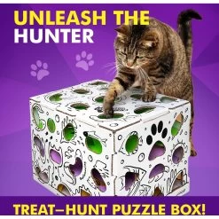 Cat Amazing Mega-Interactive Treat Maze & Puzzle Cat Toy, White -Pet Cat Supplies Store 685438 PT2. AC SS1800 V1669738560