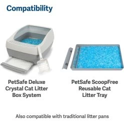 PetSafe ScoopFree Premium Crystal Litter 2-Pack & PetSafe ScoopFree Complete Reusable Litter Tray -Pet Cat Supplies Store 694158 PT4. AC SS1800 V1668549456