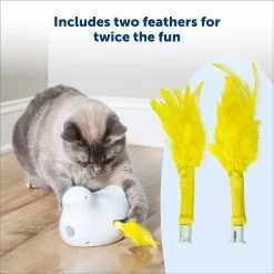 PetSafe Peek-A-Bird Replacement Feather Cat Toy, Yellow, 2 Count -Pet Cat Supplies Store 696502 PT2. AC SS1800 V1667343733