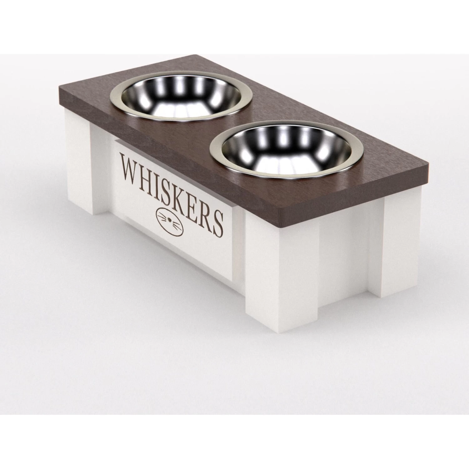 GrooveThis Woodshop Personalized Cat Feeder Station, 2-cup 4 GrooveThis Woodshop Personalized Cat Feeder Station, 2-cup - Image 2