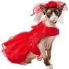 Frisco Red Ruffle Dog & Cat Dress + Headpiece 1 Frisco Red Ruffle Dog & Cat Dress + Headpiece -Pet Cat Supplies Store 707286 MAIN. AC SS1800 V1689341622