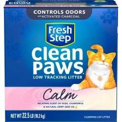 Fresh Step Clean Paws Calm Low Tracking Rose & Chamomile Scented Clumping Cat Litter -Pet Cat Supplies Store 712422 PT6. AC SS1800 V1694464215