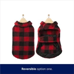 Frisco Reversible Medium Weight Boulder Plaid Dog & Cat Coat 11 Frisco Reversible Medium Weight Boulder Plaid Dog & Cat Coat -Pet Cat Supplies Store 717846 PT4. AC SS1800 V1692194287