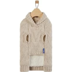 Frisco Sherpa Lined Chunky Cable Knit Dog & Cat Sweater -Pet Cat Supplies Store 718518 PT4. AC SS1800 V1693234652