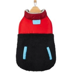 Frisco Medium Weight Retro Colorblock Mixed Media Dog & Cat Coat -Pet Cat Supplies Store 719462 PT3. AC SS1800 V1692978911