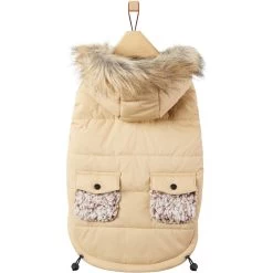 Frisco Heavy Weight Matte Quilted Dog & Cat Parka With Cozy Fleece Lining -Pet Cat Supplies Store 719654 PT3. AC SS1800 V1692978908