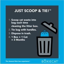 Boxiecat Scoop & Tie Cat Litter Waste Bag, 120 Count -Pet Cat Supplies Store 732278 PT6. AC SS1800 V1673466931