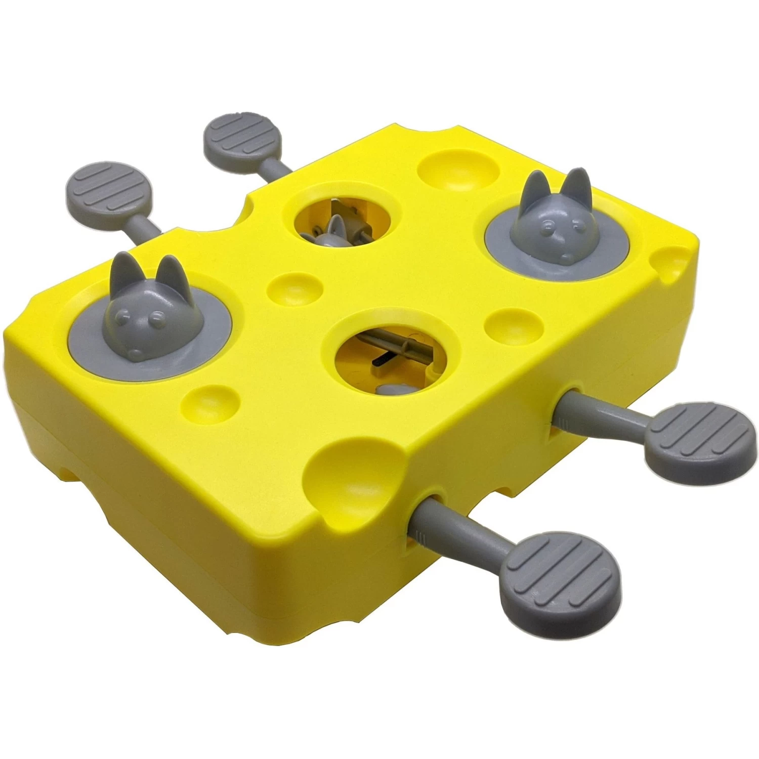 Ethical Pet Pounce A Mouse Treat Dispensing Cat Toy, Yellow 3 Ethical Pet Pounce A Mouse Treat Dispensing Cat Toy, Yellow