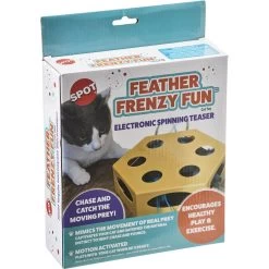 Ethical Pet Feather Frenzy Fun Electronic Cat Toy, Yellow -Pet Cat Supplies Store 736622 PT2. AC SS1800 V1683657545