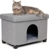 The BirdRock Home Decorative Cat & Dog House Ottoman, Brown 2 The BirdRock Home Decorative Cat & Dog House Ottoman, Brown -Pet Cat Supplies Store 736942 MAIN. AC SS1800 V1670883067