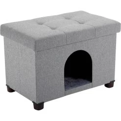 The BirdRock Home Decorative Cat & Dog House Ottoman, Brown -Pet Cat Supplies Store 736942 PT2. AC SS1800 V1670944009