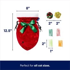 Frisco Holiday Cozy Christmas Sack Variety Pack Cat Toy With Catnip -Pet Cat Supplies Store 740054 PT1. AC SS1800 V1695043915