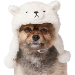 Frisco Plush Polar Bear Dog & Cat Hat -Pet Cat Supplies Store 745614 PT2. AC SS1800 V1694802014