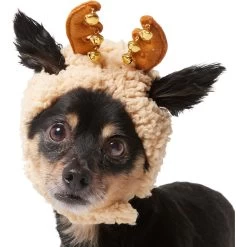 Frisco Sherpa Reindeer Dog & Cat Hat With Bells -Pet Cat Supplies Store 745646 PT2. AC SS1800 V1694800749