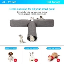 Ownpets T Shape Tunnel Cat Toy -Pet Cat Supplies Store 759094 PT2. AC SS1800 V1674512078
