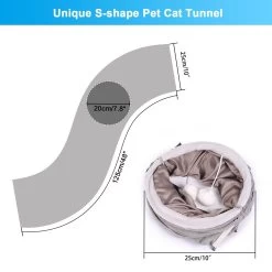 Ownpets S Shape Tunnel Cat Toy -Pet Cat Supplies Store 759126 PT6. AC SS1800 V1674511965
