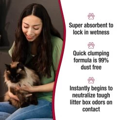 Nature's Miracle Multi-Cat Clumping Clay Cat Litter, 40-lb Bag -Pet Cat Supplies Store 767550 PT5. AC SS1800 V1675442942