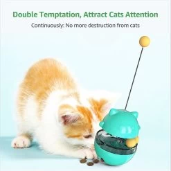 Shele Tumbler Interactive Cat Toy, Turquoise -Pet Cat Supplies Store 771334 PT2. AC SS1800 V1676298703