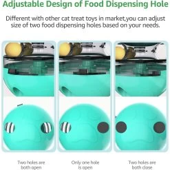 Shele Tumbler Interactive Cat Toy, Turquoise -Pet Cat Supplies Store 771334 PT5. AC SS1800 V1676052631