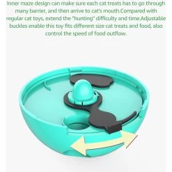 Shele Tumbler Interactive Cat Toy, Turquoise -Pet Cat Supplies Store 771334 PT6. AC SS1800 V1676063311