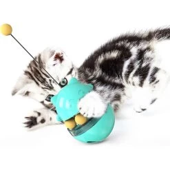 Shele Tumbler Interactive Cat Toy, Turquoise -Pet Cat Supplies Store 771334 PT7. AC SS1800 V1676052574