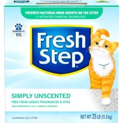 Fresh Step Simply Unscented Clumping Clay Cat Litter -Pet Cat Supplies Store 80298 PT6. AC SS1800 V1694455089