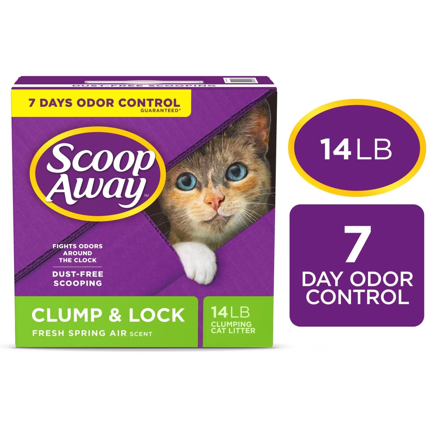 Scoop Away Clump & Lock Scented Clumping Clay Cat Litter 3 Scoop Away Clump & Lock Scented Clumping Clay Cat Litter