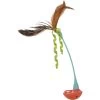 SmartyKat Instincts Rowdy Rocker Self-Righting Wand With Feathers & Ribbons Cat Toy
