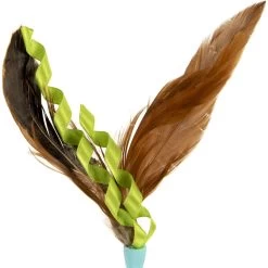 SmartyKat Instincts Rowdy Rocker Self-Righting Wand With Feathers & Ribbons Cat Toy -Pet Cat Supplies Store 847286 PT4. AC SS1800 V1683729371