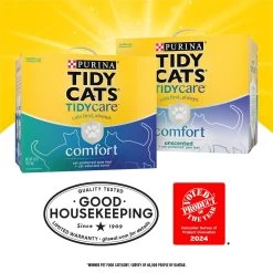 Tidy Cats Tidy Care Comfort Odor Control Low Dust Formula Clumping Clay Cat Litter, 24-lb Box -Pet Cat Supplies Store 851910 PT1. AC SS1800 V1685721041