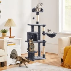 Pet Cat Supplies Store 6 Yaheetech 57-in Cat Tree For Indoor Cats