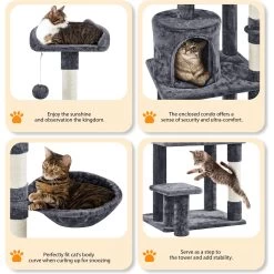 Yaheetech 57-in Cat Tree For Indoor Cats -Pet Cat Supplies Store 871742 PT5. AC SS1800 V1686246271