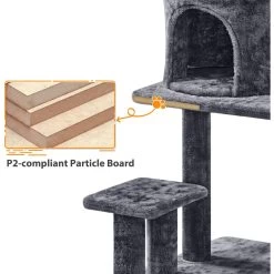 Yaheetech 57-in Cat Tree For Indoor Cats -Pet Cat Supplies Store 871742 PT7. AC SS1800 V1686244571