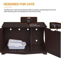 Yaheetech Cat Litter Box Enclosure 14 Yaheetech Cat Litter Box Enclosure -Pet Cat Supplies Store 871886 PT5. AC SS1800 V1686250300