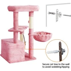 Yaheetech 34.5-in Plush Cover Cat Tree 19 Yaheetech 34.5-in Plush Cover Cat Tree -Pet Cat Supplies Store 899542 PT8. AC SS1800 V1687964435