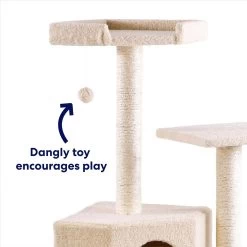 Frisco 52-in Faux Fur Cat Tree & Condo -Pet Cat Supplies Store 92261 PT2. AC SS1800 V1667227606