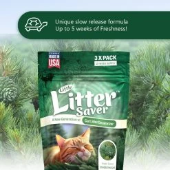 Little Litter Savers Natural Fresh Scent Cedarwood Cat Litter Deodorizer, 1-oz Bag, 3 Count -Pet Cat Supplies Store 931262 PT3. AC SS1800 V1691171811