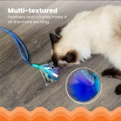 Catstages Tail Teaser Air Prey Play Wand Cat Toy, Blue -Pet Cat Supplies Store 976214 PT5. AC SS1800 V1696615527