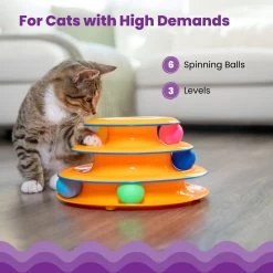 Catstages Tower Of Tracks Cat Toy, 3 Count -Pet Cat Supplies Store 98978 PT2. AC SS1800 V1646769701